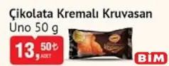 UNO ÇİKOLATA KREMALI KRUVASAN 50 G fiyat ve kampanya bilgisi
